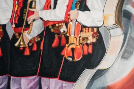 Kolorowy obraz folklor Hotel Polonez