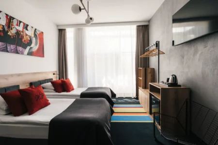 Pokój Twin z dwoma osobnymi łóżkami w Hotelu Polonez