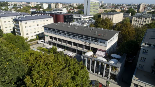 zdjęcie z drona hotelu